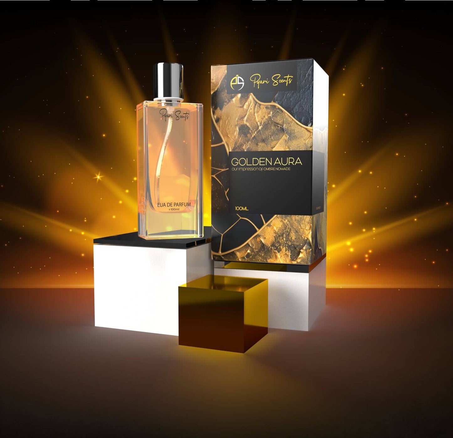 Golden Aura Inspired by LV Ombre Nomade