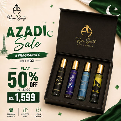 15ml Perfume Discovery Box – Pack of 4 | Long Lasting Premium Fragrances
